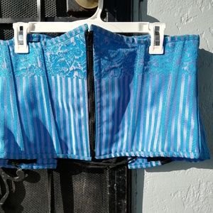 *Steel Boned* Corset Victorian Print Underbust